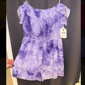 Purple Tie Dye Romper